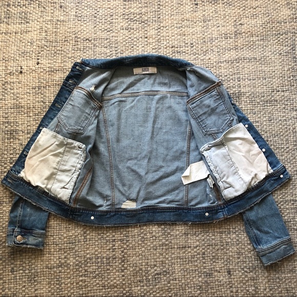Zara Frayed Jean Jacket - Picture 6 of 9